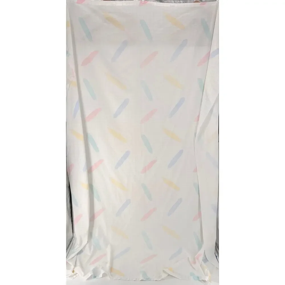 80s Vintage Postmodern Memphis Style Twin Flat Sheet 1980s Pastel Geometric